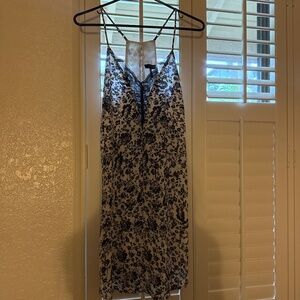 black and white flower dress